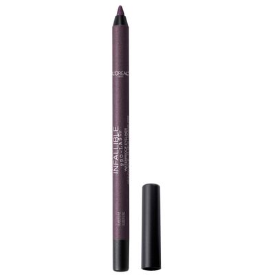 LOreal Paris Makeup Infallible Pro-Last Pencil Eyeliner, Waterproof and Smudge-Resistant, Glides on Easily to Create any Look, Aubergine, 0.042 oz.