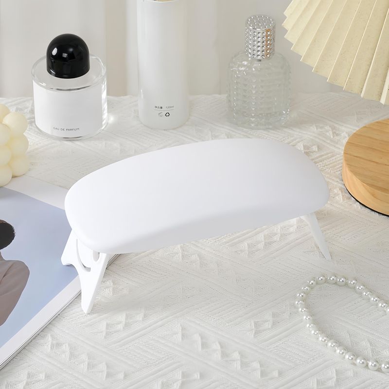 Foldaway Nail Arm Rest,Wrist Support,Nail Stylist Supplies,Very Lightweight and Easy to Carry,White