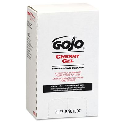 GOJO Cherry Gel Pumice Hand Cleaner, Cherry Scent, 2000 mL Refill PRO TDX Dispenser (Pack of 4) - 7290-04