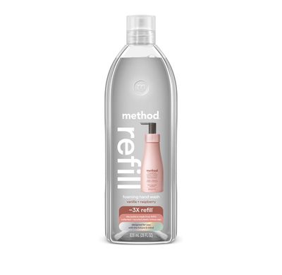 Method Foaming Hand Soap Refill, Vanilla Raspberry, Biodegradable Formula, 28 Fl Oz (Pack of 1) (Packaging May Vary)