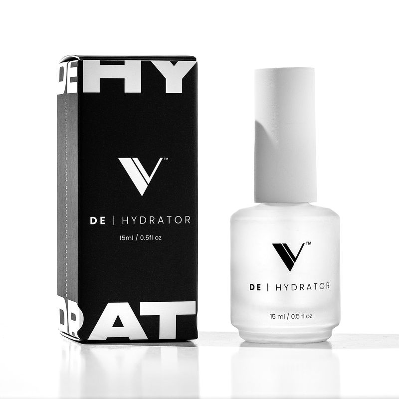 V Beauty Pure Nail Dehydrator - Easy-to-Use Dehydrator Nail Prep for Nail Plates Removes Moisture &amp; Oils - Nail Bond Primer for Nail Polish, Gel &amp; Acrylic, Salons &amp; Home Manicures &amp; Pedicures, 15 ml