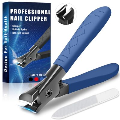 Professional Ultra Sharp Nail Clippers for Thick Finger &amp; Toenails - Long Handle, Suitable for Men, Women &amp; Seniors