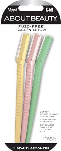 About Beauty Face N Brow - 3 Beauty Groomers for Hair Removal, Ideal for Shaving, Exfoliating, Dermaplaning and Brow Shaping, Japanese Steel Gently Removes Facial Hair