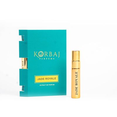 KORBAJ PARFUMS Mini Sample Collection Long Lasting Arabian Perfume for Women, EDP Mens Cologne with Fresh and Fruity Notes 5ml (5ml, Jade Royale)