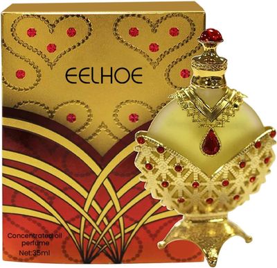 RZJZGZ Gold Concentrated Perfume Oil, Long Lasting Arabian Womens Retro Perfume Essential Oil (1.18Ounce)