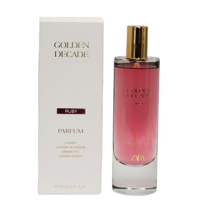 Zara Golden Decade Ruby Women Perfume Luxurious Sweet Floral Fragrance &amp; Velvety Vanilla Amaretto Scent Long-Lasting EDP Eau de Parfum 80ml (2.71 fl. oz)