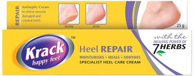 Krack Cream for Dry Rough &amp; Cracked Heels, Chapped Hands, Fissures &amp; Chilblains
