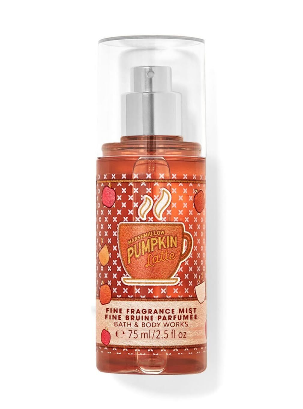 Bath &amp; Body Works Mashmallow Pumpkin Latte Fine Fragrance Mist Travel Size Mini Purse Spray 2.5 Ounce (Mashmallow Pumpkin Latte)