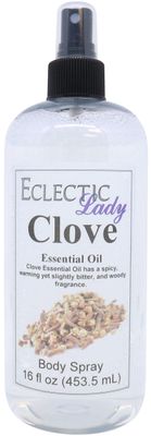 Eclectic Lady Clove Body Spray, 16 ounces, Body Mist for Women with Clean, Light &amp; Gentle Fragrance, Cologne with Soft, Subtle Aroma For Daily Use