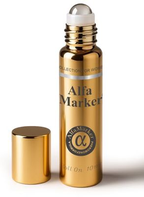 ALFAMARKER Perfume for Women with Pheromones - Rollon 10 ml Premium Long Lasting Fragrance - Original Perfumes for Woman