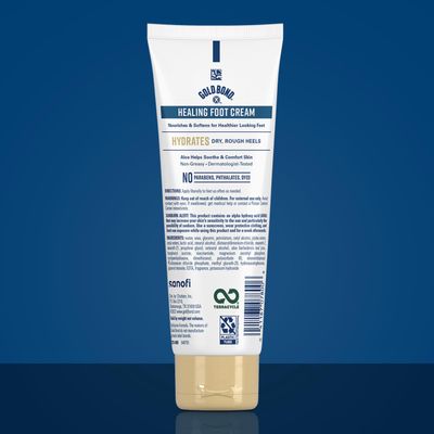 Gold Bond Healing Foot Cream, 4 oz. (Pack of 4), With Aloe, Nourishes &amp; Softens For Healthier Looking Feet
