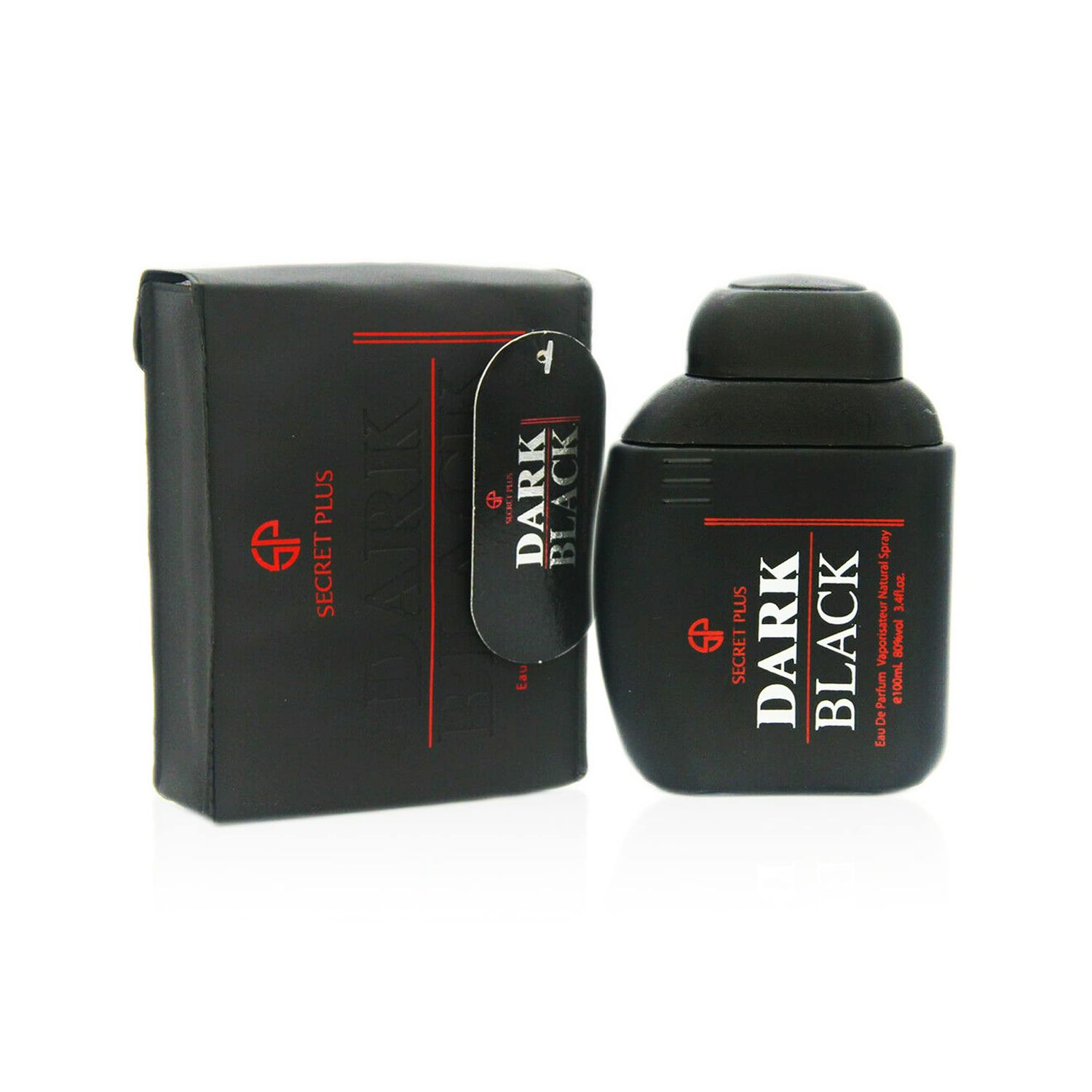 Holiday Depot Dark Black, Fragrance for Men by Secret Plus, 3.4 Oz -100 ml / Eau De Parfum Natural Spray Vaporizateur