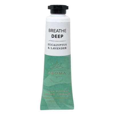 Bath &amp; Body Works Aroma Breathe Deep EUCALYPTUS &amp; LAVENDER Shea Butter Hand Cream - 1 fl oz / 29 mL