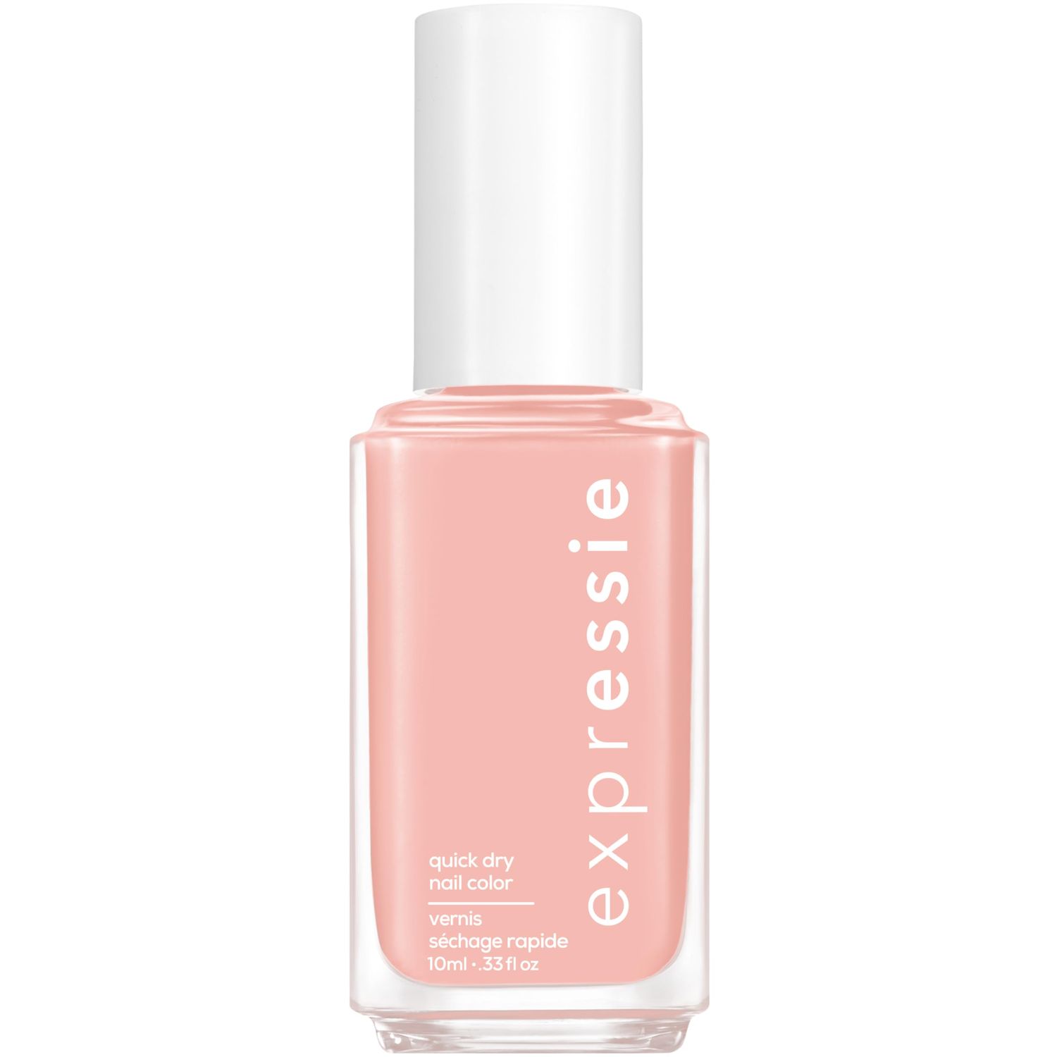Essie expressie, Quick-Dry Nail Polish, 8-Free Vegan, Soft Pink Beige, Crop Top &amp; Roll, 0.33 fl oz