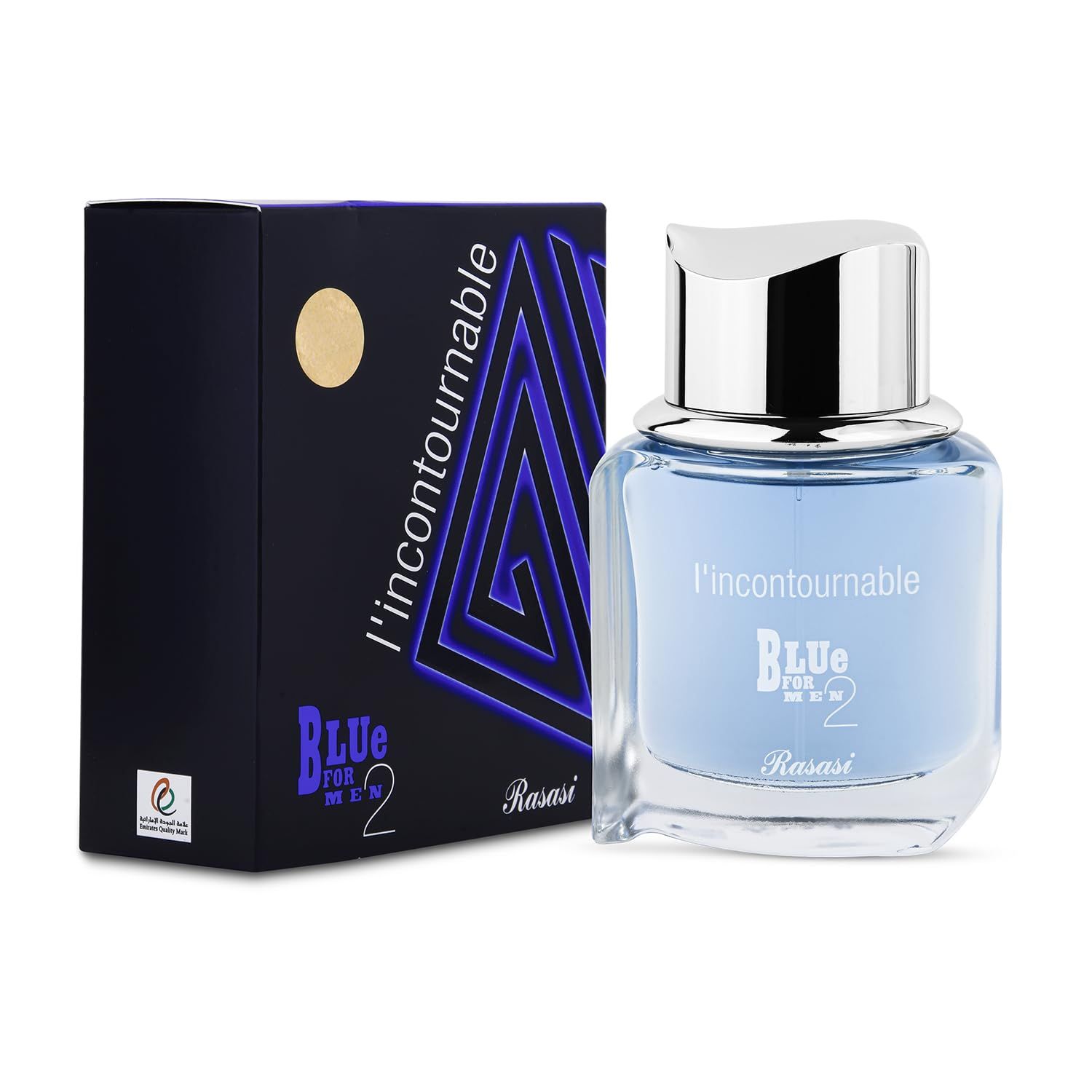 RASASI Blue 2 Lincontournable Eau De Parfum Spray for Men, 2.5 Ounce