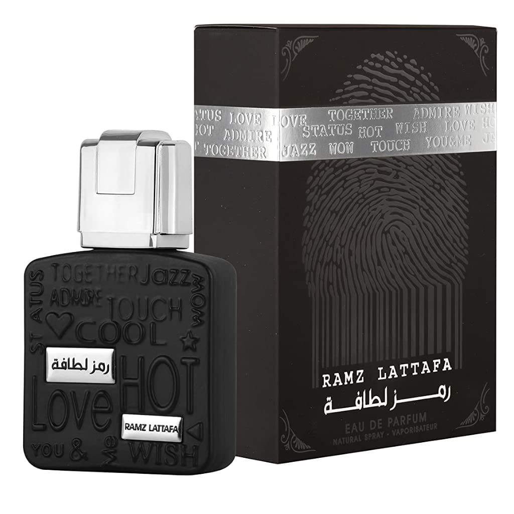 Ramz Lattafa Silver for EDP - Eau De Parfum 30ML (1.1oz) | Elegant Blend with Heliotrope, and Tonka Beans | Everyday Essential | by Lattafa