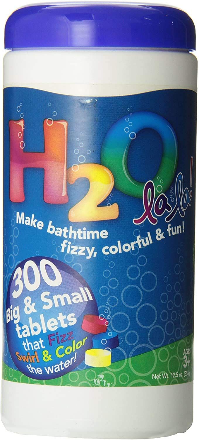 Color My Bath H2O La La Color Changing Bath Tablets, 300-Piece