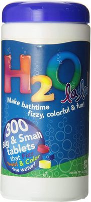 Color My Bath H2O La La Color Changing Bath Tablets, 300-Piece