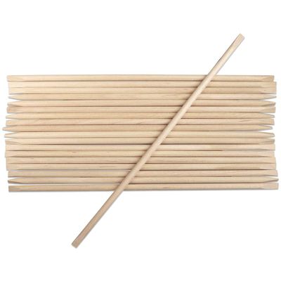 BNP 100 Pcs Cuticle Wood Stick Pusher For Manicure 7 in Length, 1/8 Diameter Use Removal Manicure Care Tool