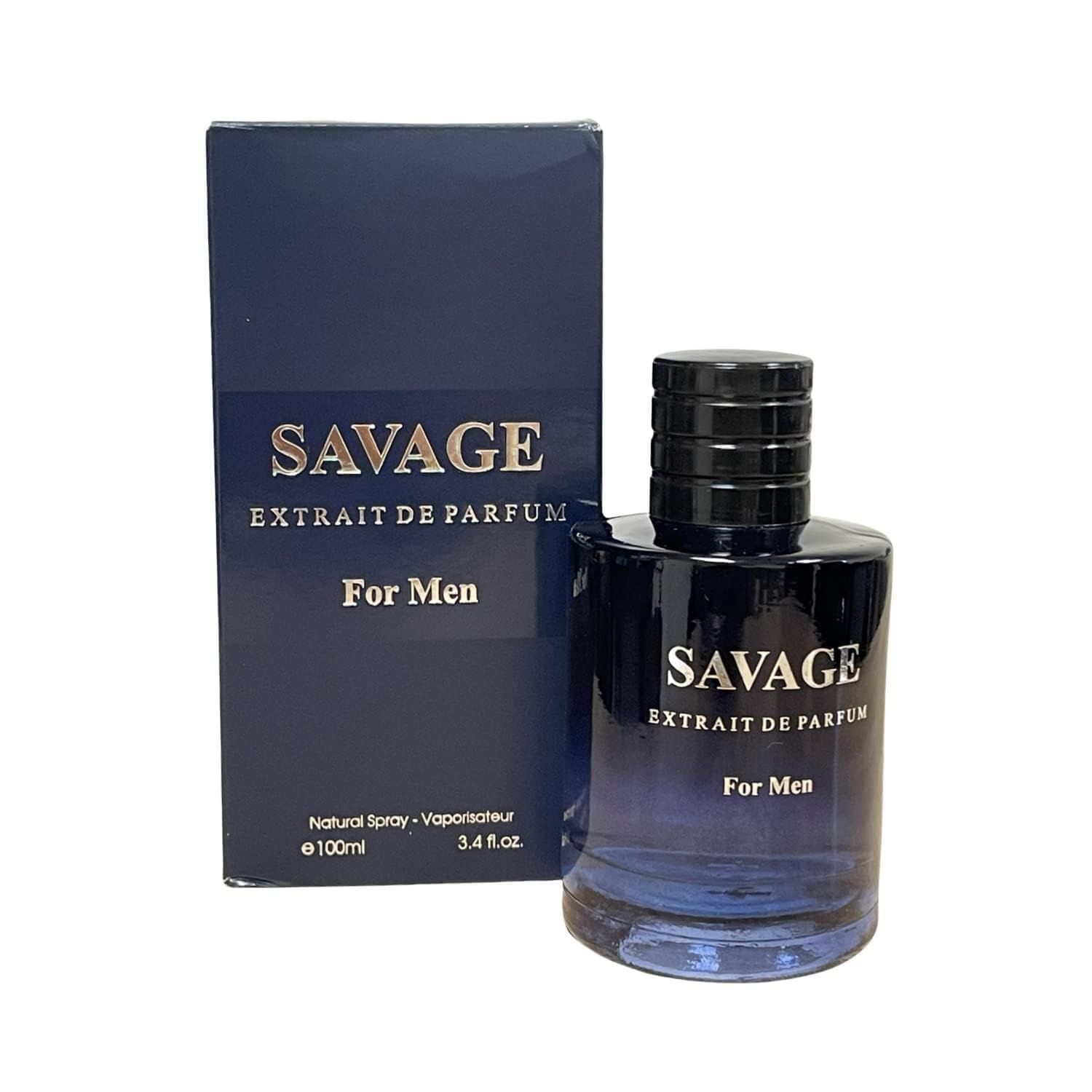 Savage for Men Extrait de Perfume Spray - (3.4oz) Fragrance for Men, Long-lasting Scent, Mens Casual Cologne for Everyday Wear, Work Days, Romantic Date