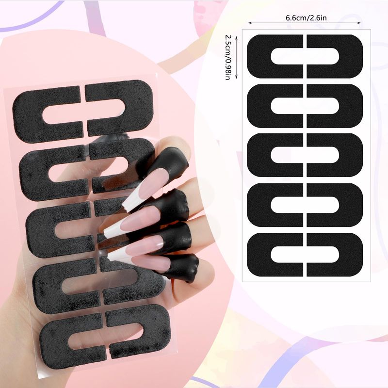 100 Pcs Nail Polish Protector For Fingers Nail Protector Cuticle Protector For Nail Painting U Shaped Nail Peel Off Cuticle Guard Nail Polish Skin Cuticle Protector For French Tip Nails Stamp Nail Art