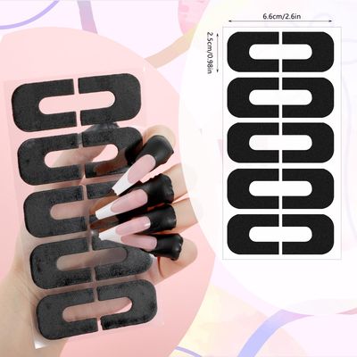 100 Pcs Nail Polish Protector For Fingers Nail Protector Cuticle Protector For Nail Painting U Shaped Nail Peel Off Cuticle Guard Nail Polish Skin Cuticle Protector For French Tip Nails Stamp Nail Art