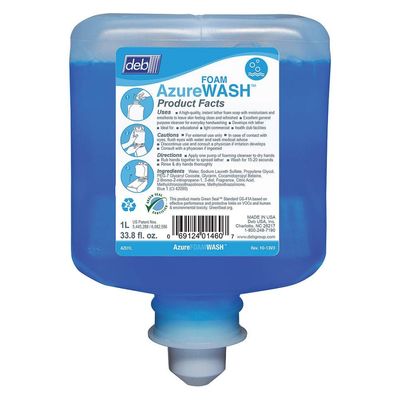 Deb Group Refresh Azure Foam Hand Cleanser, 1 L (6 Pack)