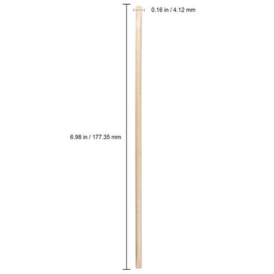BNP 100 Pcs Cuticle Wood Stick Pusher For Manicure 7 in Length, 1/8 Diameter Use Removal Manicure Care Tool