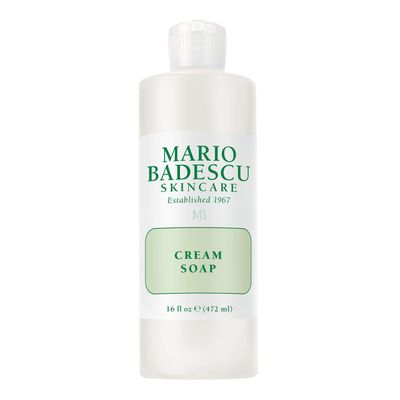 Mario Badescu Cream Soap - Oil-Free and Fragrance-Free Gentle Facial Cleanser for Women and Men - Conditions and Cleanses for Soft and Nourished Skin - Cream Cleanser Face Wash, 16 Fl Oz