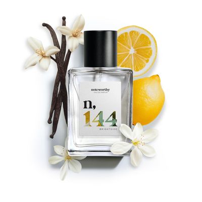 Noteworthy n,144 Brightside Eau De Parfum - Citrus, Vanilla | Sophisticated, Warm Fragrance for Any Occasion | Long-lasting Unisex Perfume for Women &amp; Men (50ml)