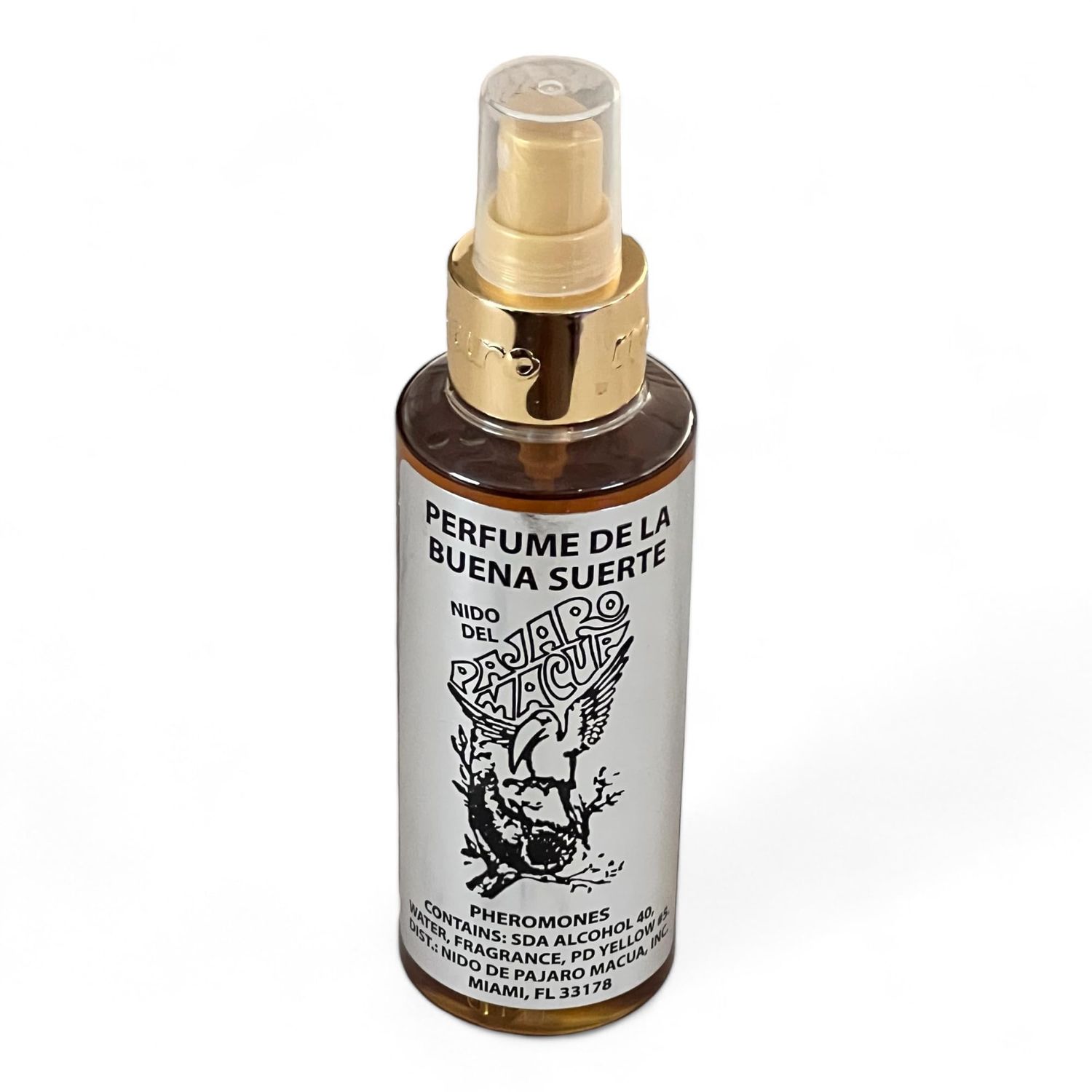 Nido de Pajaro Macua Perfume de la Buena Suerte 4 fl oz Macaw Birds Nest Good Luck Perfume 4 fl oz
