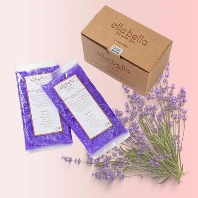 ELLA BELLA Paraffin Wax Refill Lavender Therapeutic Hand &amp; Foot Wax for Paraffin Bath Deep Moisturizing &amp; Soothing Relief Compatible with our Wax Machine