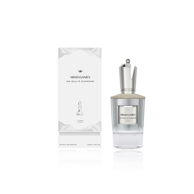 MIND GAMES As-Sulis Diamond - Luxury Perfume with Notes of Bergamot, Madagascar &amp; Amberwood - Elegant Extrait de Parfum for Women &amp; Men - Intense &amp; Smoky Perfume - 100 mL/3.4 oz