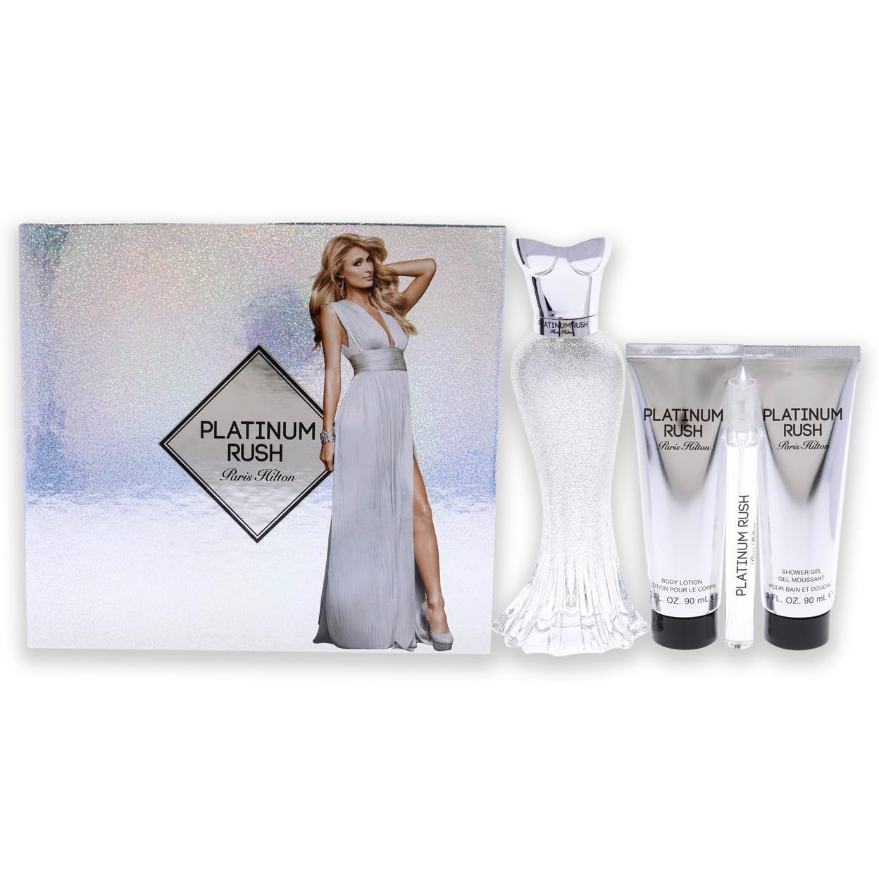 Paris Hilton Ladies Platinum Rush Gift Set Fragrances 608940584828