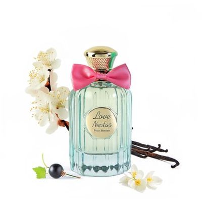 Jean Rish Love Nectar Eau De Parfum for Women (3.4 Fl Oz / 100ml) with Black Currant, Jasmine &amp; Vanilla Notes - Long Lasting and Luxury Fragrance