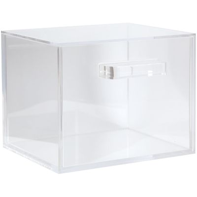 ForPro Premium Pure &amp; Simple XL Facial Towel Acrylic Holder with Drawer, Holds 50 Pure &amp; Simple XL Facial Towels, Disposable Makeup Remover Dry Wipe Holder