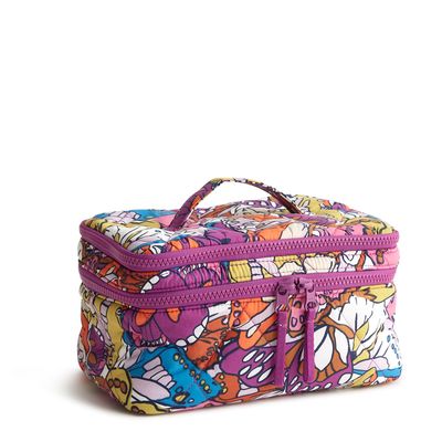 Vera Bradley Featherweight Brush Up Cosmetic Case, Flutter