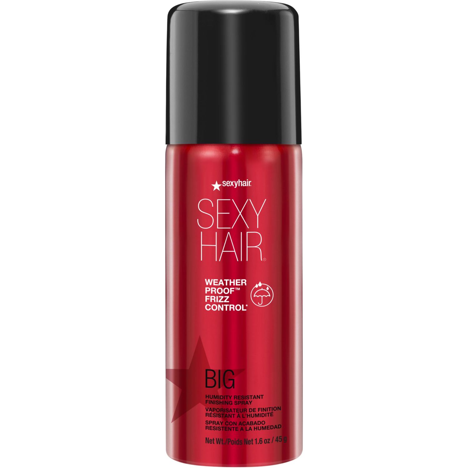 SEXYHAIR Big Weather Proof Frizz Control Finishing Spray, 1.6 oz | Lightweight | Up to 72 Hour Humidity &amp; Flyaways Resistance | Flexible &amp; Adjustable Hold