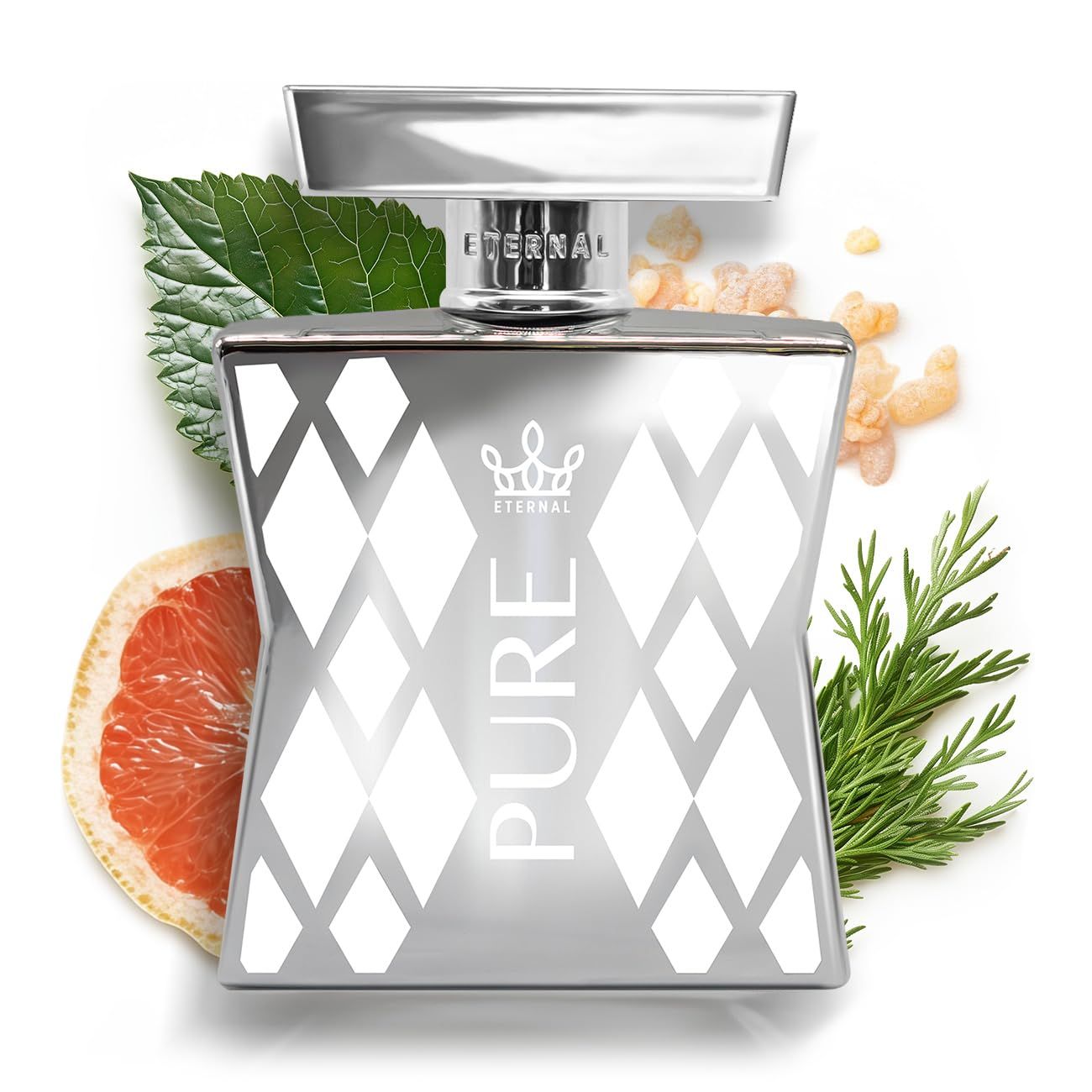 Eternal Pure EDP Inspired by Bleu de Cha.nel EDP, 3.4 oz (100ml) Long-lasting, Vegan, Clean Ingredients, Cologne Spray, 2000 sprays per bottle