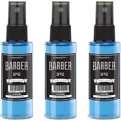 Marmara Barber Cologne - Best Choice of Barbers and Traditional Shaving Fans No:2 Series (50ml x 3 Bottles)