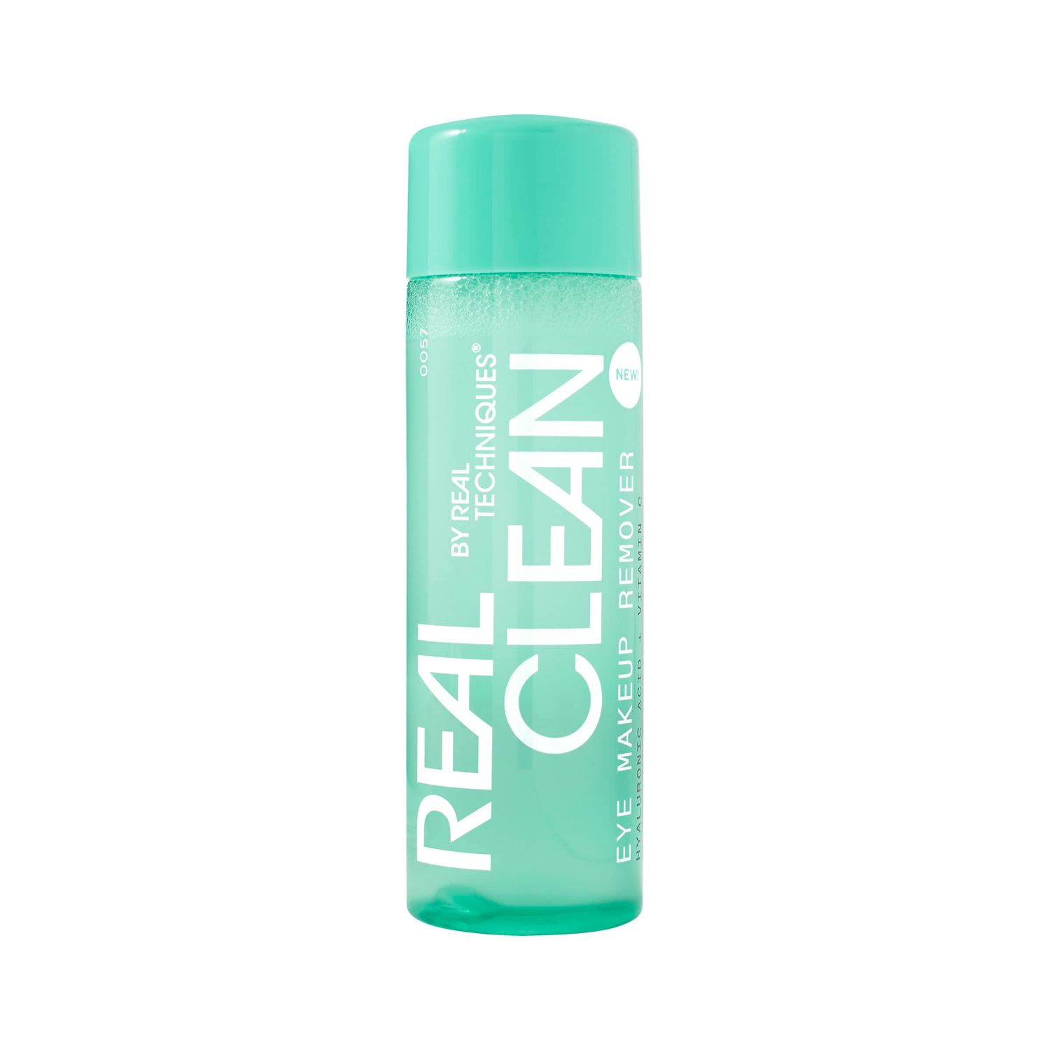 Real Techniques Real Clean In-The-Clear Eye Makeup Remover, Gentle Liquid Makeup Remover, Skin Repair Ingredients, Hyaluronic Acid &amp; Vitamin C, Vegan &amp; Cruelty-Free, 4 fl.oz./110 mL Bottle