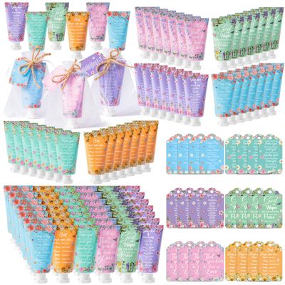 Y1tvei 36 Set Teacher Appreciation Hand Cream for Dry Cracked Hands, Christmas Basket Stuffers, Bible Verse Gift for Women, Hand Lotion with Tag, Mini Hand Moisturizing Hand Care Scripture