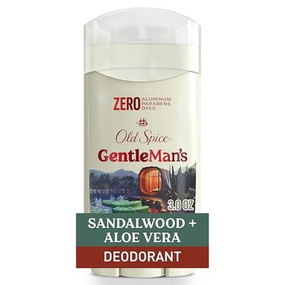 Old Spice GentleMans Aluminum Free Dry Feel Deodorant for Men, 24/7 Lasting Freshness, Gentle on Skin with Skin Conditioners, Sandlewood Aloe Scent, 3.0 oz