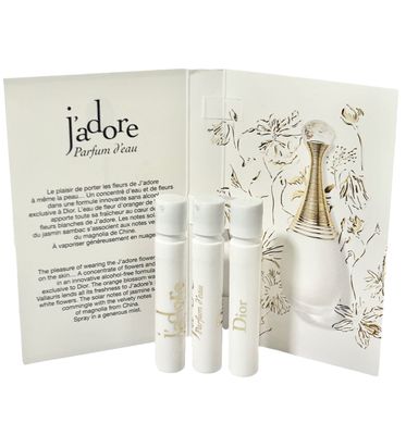 Dior Jadore Parfum DEau Women Sample Spray Perfume Set of 3