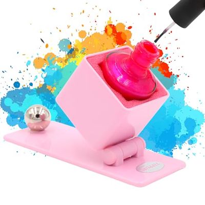 Tippur Spill-Proof Nail Polish Holder-Paint With Ultimate Confidence In The Car Or At Home-Stick Every Time Wide Grippy Bottom-Fingernail Painting Stand For Women-Nail Polish Accessories-Nail Art Tool