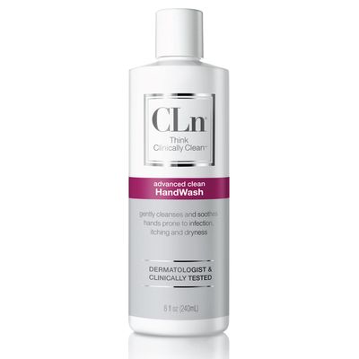 CLn HandWash - Advanced Hygiene for Hands, Formulated with Glycerin, for Sensitive Skin Prone to Hand Dermatitis, Redness, Irritation, Eczema, and Rash, Fragrance-Free, 8 fl oz