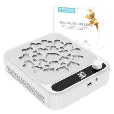 MOCOWIND Professional Nail Dust Collector: Powerful Nail Fan Dust Collector Extractor with Reusable Filter, Quiet Electric Vacuum Cleaner Suction Machine for Acrylic Gel Nails Polishing Salon Home Use