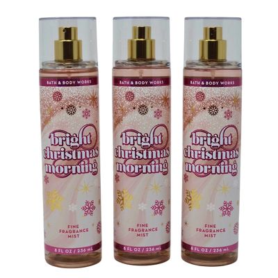 Bath &amp; Body Works Fragrance Mist 3-Pack 8oz Each (Bright Christmas Morning)