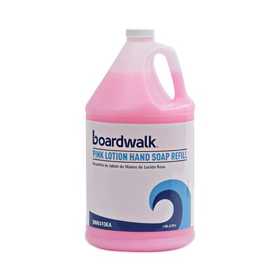BWK410 - Boardwalk Mild Cleansing Pink Lotion Soap, Pleasant Scent, Liquid, 1 Gal Bottle