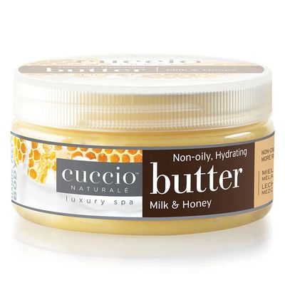Cuccio Hand, Body &amp; Foot Lotion - Milk &amp; Honey Butter Blend - Ultra-Hydrating, Non-Greasy Moisturizer for Silky Smooth Skin - 8 oz